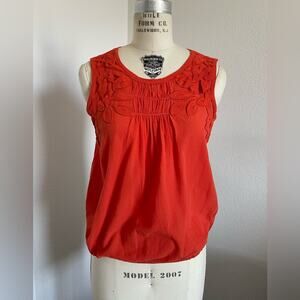 Max Studio - Sleeveless Cotton and Lace Top size XS